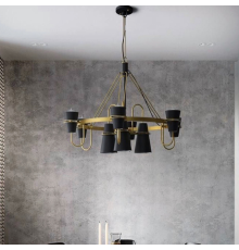 Дизайнерська люстра з унікальним дворівневим каркасом