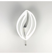 LED бра у формі пелюстки білого кольору