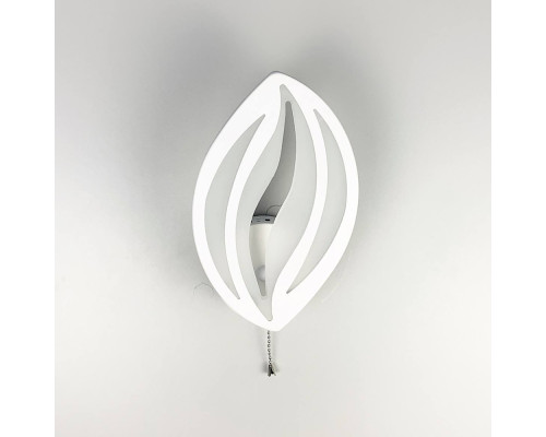 LED бра у формі пелюстки білого кольору
