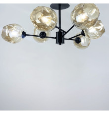 Стельова люстра на 6 відкритих плафонів