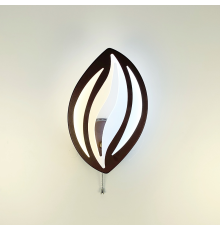 Бра LED у формі пелюстки кольору coffee