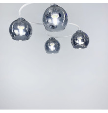 Стельова люстра-орбіта на 4 плафони (янтарних або графітових)