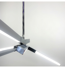 Сучасний світильник з хромованими LED ріжками