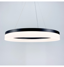 Сучасна LED люстра у чорному каркасі Ø 56 см