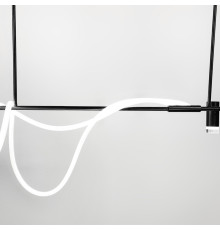 Стильна видовжена LED люстра із одним спотом довжиною 120 см