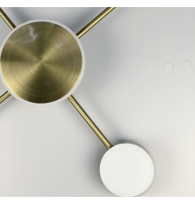 Люстра LED в латуні на 10 плафонів