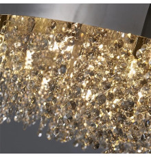 Кришталева люстра OLA з янтарним камінням