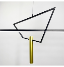 Геометрична видовжена люстра Island