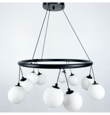 Підвісна люстра-кільце Magic Beans на 10 плафонів d 60