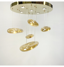 Стельова люстра Amber Water Drops AM