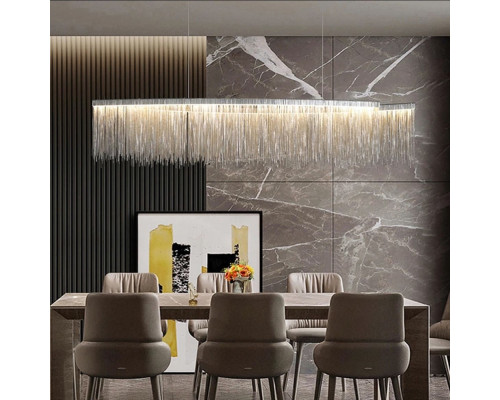 Cвітильник Chrome coins у видовженому корпусі