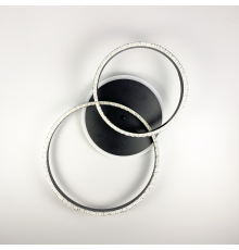 LED люстра на 2 кільця з RGB підсвіткою