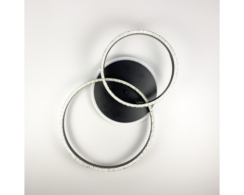 LED люстра на 2 кільця з RGB підсвіткою