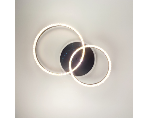 LED люстра на 2 кільця з RGB підсвіткою