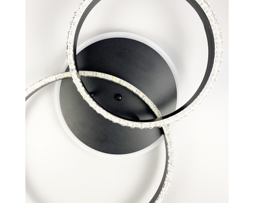 LED люстра на 2 кільця з RGB підсвіткою