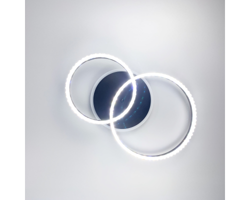 LED люстра на 2 кільця з RGB підсвіткою