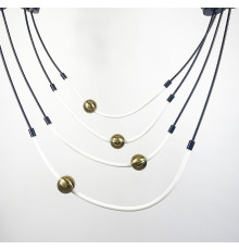 Світильник Arryn у чорному корпусі з кульками латунь