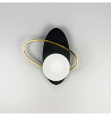 Бра ліве з білим плафоном у орбітальних мотивах