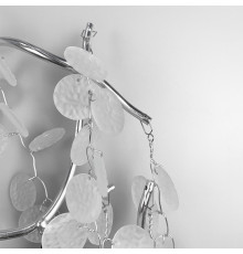 Бра в хромі з матовими монетками