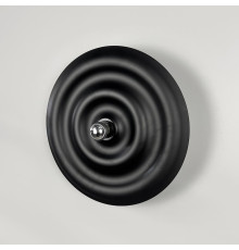 Унікальний настінний чорний світильник Ø 40 см