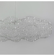 Декоративна люстра-хмаринка LED CLOUD у білому корпусі 60х37 см