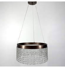 Неймовірна кришталева люстра з бронзовим обводком h35