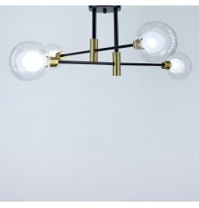 Сучасна люстра з подвійним плафоном на 4 лампи
