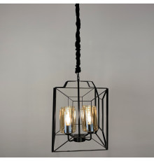 Люстра Лофт у чорному корпусі форми куба