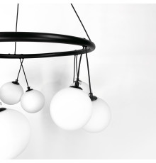 Підвісна люстра-кільце на 10 плафонів d 60