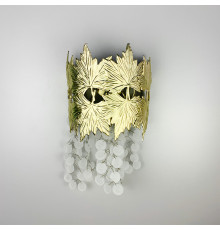 Бра декоративні листочки в сатиновому корпусі