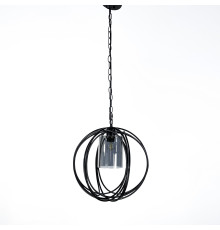 Підвіс Лофт у чорному корпусі форми плетеної сфери