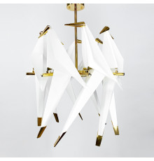 Люстра-композиція з восьми птахів