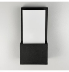 Фасадний чорний світильник прямокутної форми 25х13 см