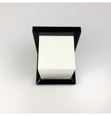 Фасадний чорний світильник квадратної форми 16х16 см