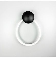 Настінний світильник з гнучким неоном на чорній основі