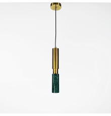 Підвіс Gleam із зеленим мармуровим плафоном в стилі Ар-деко