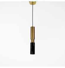 Підвіс Gleam із чорним мармуровим плафоном в стилі Ар-деко