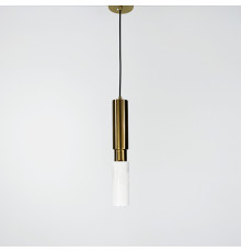 Підвіс Gleam із білим мармуровим плафоном в стилі Ар-деко