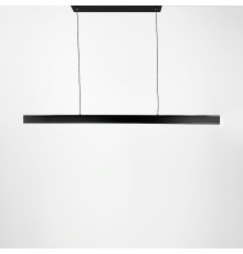 Лінійний чорний мінімалістичний LED світильник у корпусі 100 см