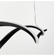 Лінійний підвісний LED світильник SCREW у чорному корпусі в 2-х розмірах