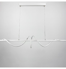 Скандинавська LED люстра у білому корпусі в 2-х розмірах