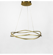 Дизайнерська кільцева люстра AURORA  у золотому каркасі