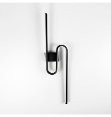 Настінний чорний LED світильник у 2-х розмірах