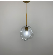 Підвіс в латунному корпусі із прозорим плафоном