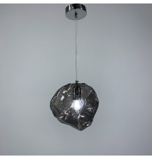 Підвіс в хромовому корпусі із графітовим плафоном