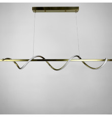 Закручена LED люстра у латунному корпусі в 2-х розмірах