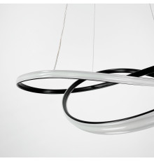 Сучасна підвісна LED люстра із закрученим каркасом