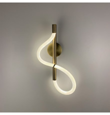 Латунний настінний світильник з гнучким неоном