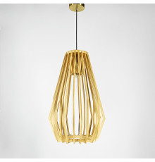 Деревʼяний підвісний світильник