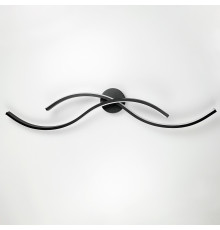 Настінний чорний бра Double Wave  у 2-х розмірах